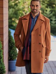 Men's Jacket in Solid Whiskey Wool | Paul Fredrick