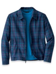 Vince plaid shop bomber jacket