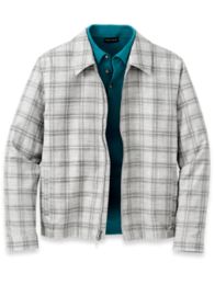 Microfiber Plaid Bomber Jacket – Paul Fredrick