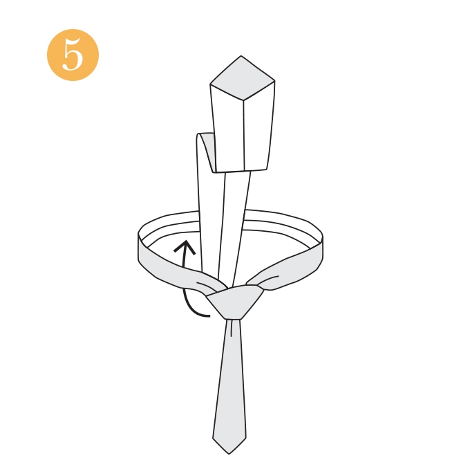 The Four-in-Hand Knot step 5 image