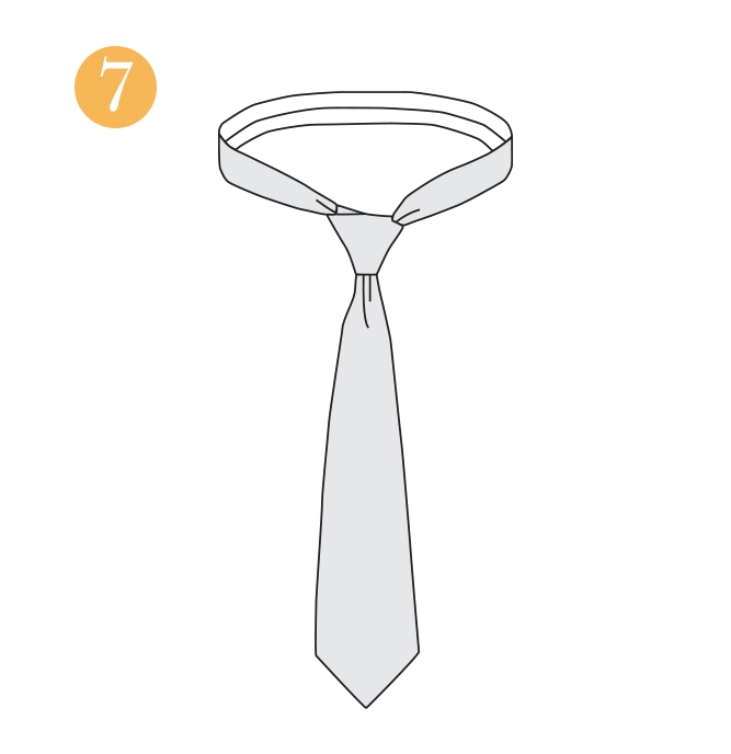 The Four-in-Hand Knot step 7 image